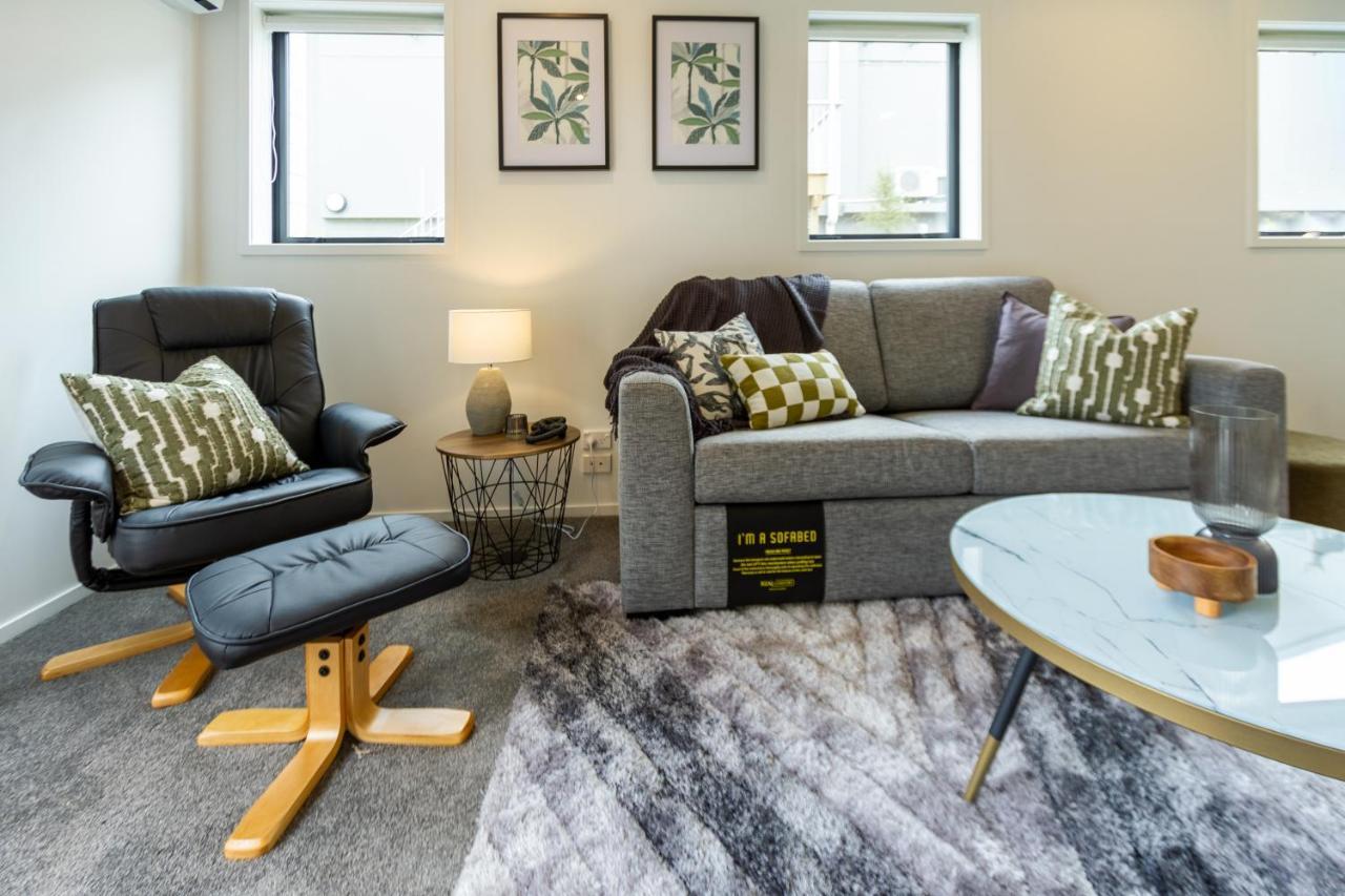 クライストチャーチPeaceful Park View Townhouse 2 Bed W/Carparkアパートメント エクステリア 写真
